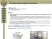 Tablet Screenshot of buckeyekennel.com